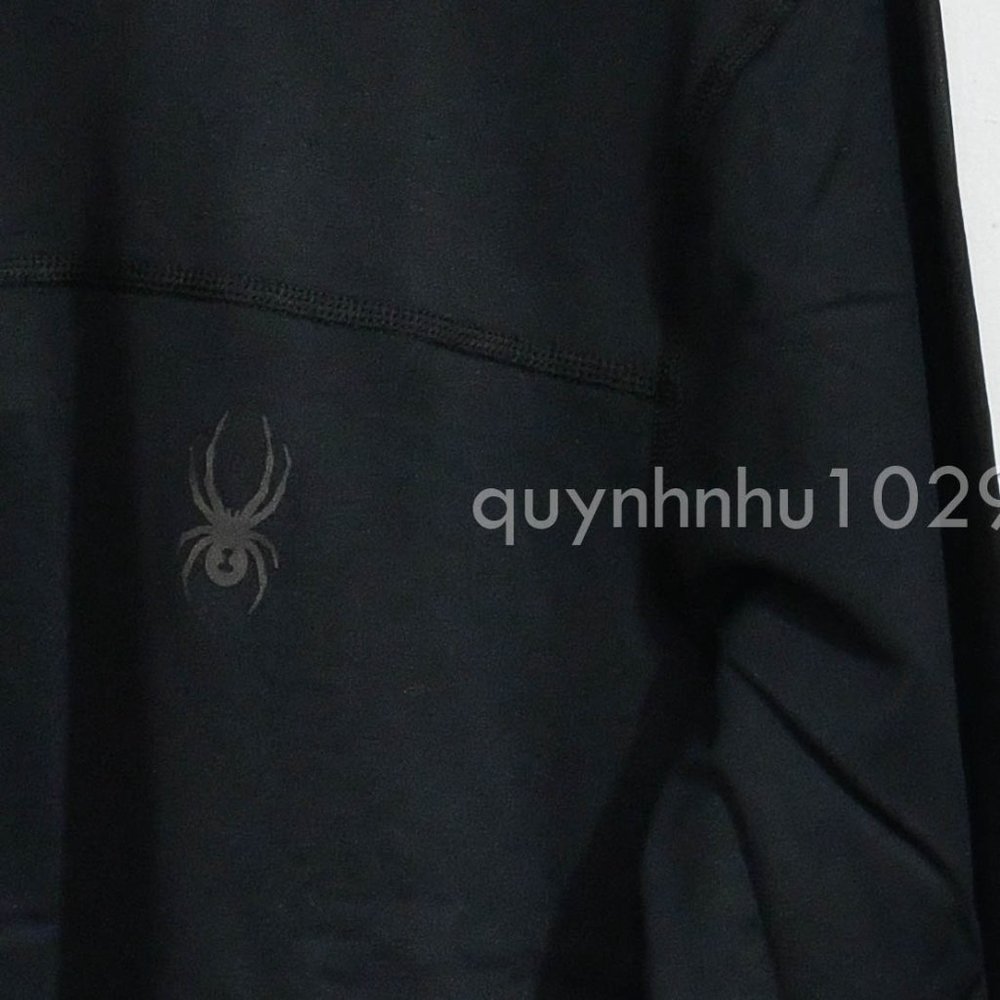NWT Spyder Men’s 1/4 zip pullovers in  black - Picture 3 of 6